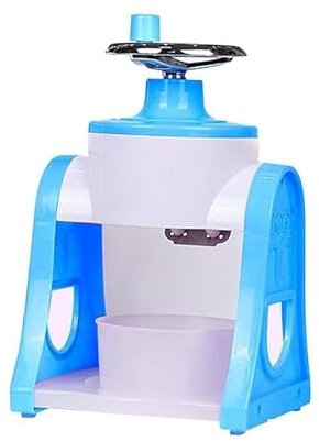 Shaved Ice Machine, for Home Kitchen Bar Portable Ice Blenders Tools Multi-Function Kitchen Supplies Manual Ice Crusher Hand Shaved Ice Machine Ice Crusher(Blue)