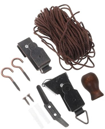 Ciieeo Home Roller Blind Fittings Venetian Blind Rope Replacement Easy to Install Strong for Shutter Curtain Wire Hooks