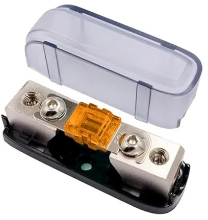 1 x Auto-Audio-Sicherungshalter, 40 A, Stereo, Audio, Einweg-AGU-Sicherungshalter, Stromverteilerblock, Sicherungskasten, Auto-Sicherung