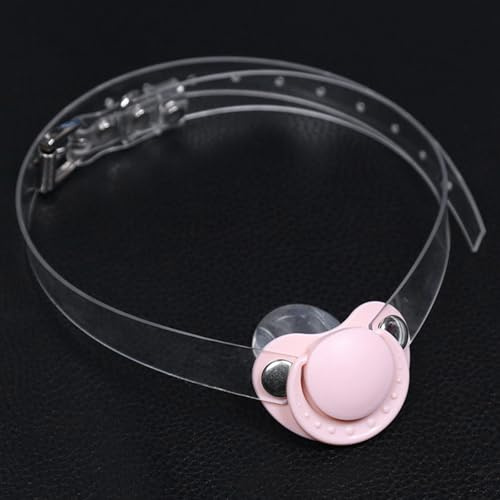 Youxclian Mundknebel Ballknebel Silikon Ball Gag BDSM Ball Gag Gezwungen Sklaven Knebel Mund Bondage SM Mund Flirten Knebel Mouth Gag Zungenfixierung Fetisch Sex Toys für Frauen Männer Paare(Rosa)