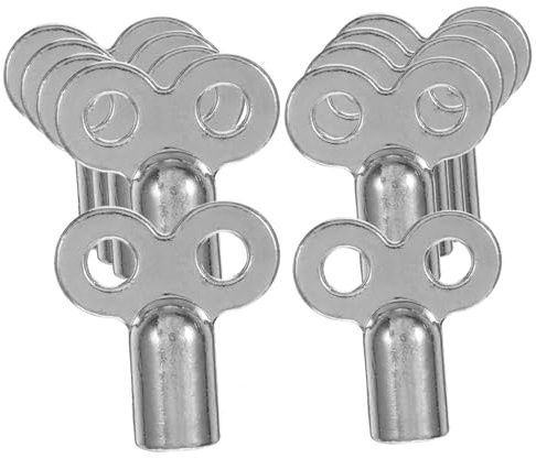 SHINEOFI 10 piezas Llaves para Purga de Radiador Herramientas de Fontanería Aleación Resistente Diseño Cuadrado y Alargado para y Ventilación Óptima de Calefacción