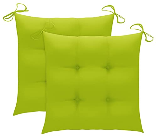 Lumanois Silla Mecedora de Madera Maciza Teca con cojín Verde Brillante,Mobiliario,Asientos de Exterior,Sillas de jardín,16.5kg-3062783