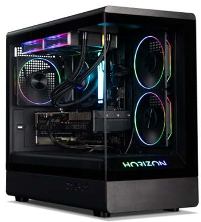 CCL Horizon Gaming PC, AMD Ryzen 7 9700X, RTX 5080 16GB, 32GB RAM, 2TB SSD | Prebuilt Windows 11 Desktop Tower, WiFi, DDR5, NVMe, 360mm Liquid Cooling, Black Tempered Glass, 4K and High Refresh 1440p