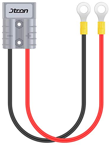 Jtron Schnellanschluss Auto 50A 600V Batterie Schnelltrennstecker für Anhängerwinde (Turn-O-Connector)