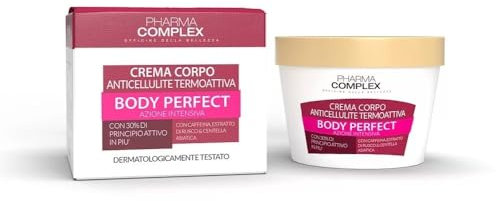 Pharma Complex Crema Anticellulite forte,Crema Anticellulite Rassodante Corpo Termoattiva Brucia Grassi ML 250