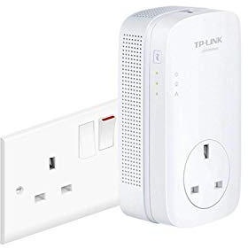 TP-LINK TL-PA9020P 2-Port Gigabit Passthrough Powerline Adapter, Data Transfer Speed Up to 2000 Mbps, Ideal for HD Video Streaming and Online Gaming UK (Singel Pack) (Renewed)