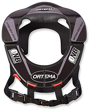 ORTEMA ONB Neck Brace (storlek XS svart) design K4 – nackskydd – tillverkad av högpresterande plast och med snabbförslutning av säkerheten