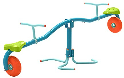 TP Toys Trebuchet Spiro Spin Cyclone – Balançoire à Bascule 360° pour Jardin – Siège Ergonomique en Selle – Rotation 360° avec Pneumatiques Anti-Chocs – Stabilité Maximale – Dès 3 Ans