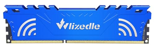 Wlizedle DDR3 Desktop Memory RAM 8GB 1600MHz CL11 UDIMM, PC Arbeitsspeicher PC3-12800 240-Pin 1,5V Non-ECC 2Rx8 Computer Speicher Upgrade für Rechner, Blau