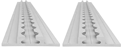 lasiprofi Airlineschiene Flügel unten: 65 x 11 mm, 1.000 mm, 2er Set | Zurrschiene | 100 cm | kompatibel mit Fittingen | Silber eloxiert | für Transporter, Wohnwagen, Sprinter UVM. | Aluminium | 1 m