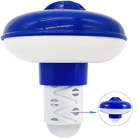 Floating Chlorine Dispenser for Hot Tub & Pool - Stretchable Tablet Dispenser (5 Inch)
