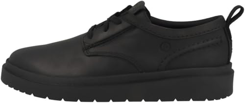 Clarks Polden Lace Mens Black Leather, 7.5