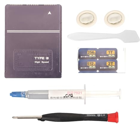 Adattatore Tipo B per Z6 Z7 Z9, SSD M.2 2230 in Lega di Alluminio per Kit Alloggiamento Scheda con Strumenti per Lettore di Schede Tipo B Fai da Te