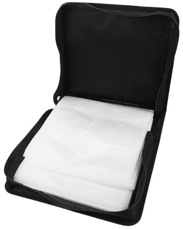 Alipis Tasche 200 Stück Kapazität DVD Lagerung Pouch Pu Leder Mode Lieferungen