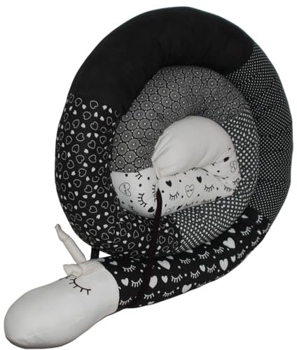 Bettschnecke/Bettschlange XXL (Motiv Wimpern) Länge 250cm** Seitenschläferkissen, Stillkissen