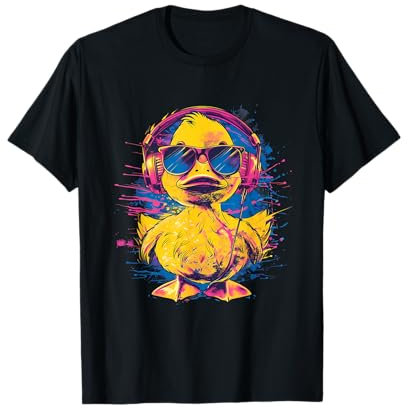 Rubber Duck Rubber Duckling Techno Casque de musique DJ T-Shirt