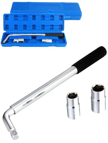 Twilight Garage Teleskop Radmutternschlüssel Set 3tlg,Radschlüssel Mit 17/21mm NormstecknüSsen,reifenwechsel Set Auto,Aufzugschlüssel für Reifenwechsel für Auto Van Truck mit Verpackungsbox