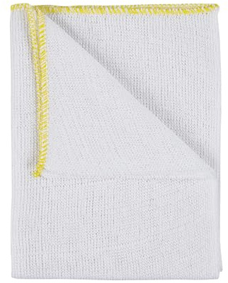 IDEAL 365 Heavy Duty Cotton Dish Cloths, Extra Large, Super Absorbent, Colour Coded, 20 Pack (Yellow)