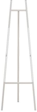 Tragbare Stativ-Staffelei, Ständer, verstellbar, 141 cm, Künstler-Bodenstaffelei für Hochzeitsschilder und Willkommensschilder, stabiles Metall in Schwarz/Weiß/Gold (Weiß)