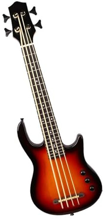 4-saitige, Angeschraubte Elektrische Ukulele-Bassgitarre Mit Sunburst-Finish, Eschenkorpus, Ahornboden/-seite ukulele anfänger