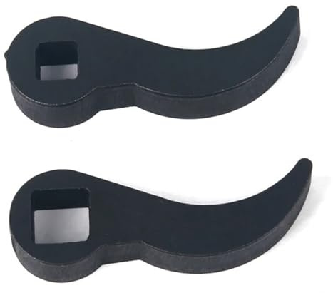 2pcs Crowbar Adapter Head 1/2inch Or 3/8inch Ratchet Wrench Bullhorn Half Shaft Removal Tool Steel Pry Bar Hand Tools