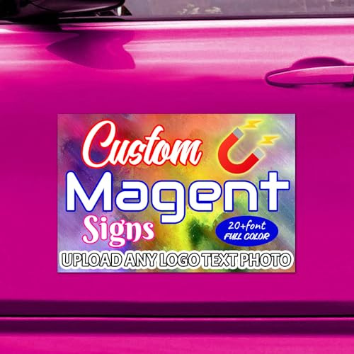 ZYHJJ Personalisierte Auto Magnetschilder - Magnetschild mit Wunschtext und Logo - Auto Magnete Selbst Gestalten für Fahrzeuge - 30x45cm - Magnetschilder für Auto LKW Truck Baustelle Firma