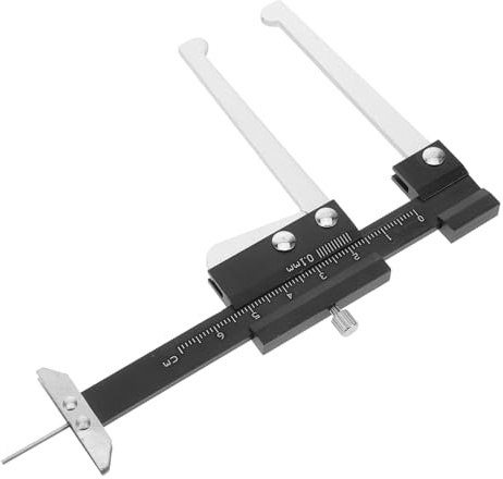 LOORGVEL Brake Pad Thickness Gauge Precision Brake Disc Measuring Tool Accurate Wear Thickness Detection for Automotive Maintenance