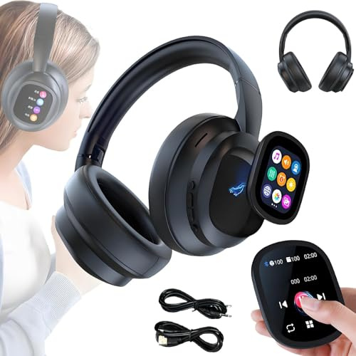 Casque sans Fil HY-X1 Pro avec Traduction IA, écran Tactile LCD Mobile, Conversation en Temps réel en 115 Langues, réduction du Bruit Intra-auriculaire for Les Voyages et
