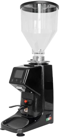 Macinacaffè elettrico 200W Macinacaffè espresso Macinacaffè con pietra affilata piatta Macinacaffè con pannello touch Macchina for chicchi da 750 g per il caffè, nota(Noir)