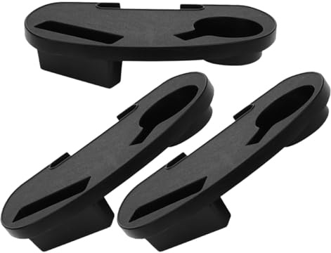 Anneome Bandejas para Sillones Reclinables con Portavasos y Clip, Plástico Duradero, Plegable y Compacto, Accesorios para Sillas de Camping, Adecuado para Ocio al Aire Libre y Descanso