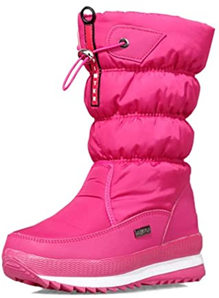 Solshine - Botas de nieve para mujer de media caña, acolchadas e impermeables 949, rosa, 37 EU