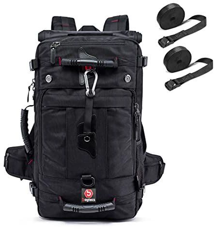 Motorrad Rucksack/Hecktasche Bagtecs HK4 45l + 2 Spanngurte schwarz