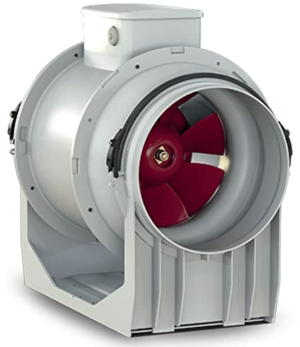 Vortice 17144 TIPO LINEO 100 Centrifugal Mixed-Flow Inline Extractor Fan 100mm (Standard Model - WITHOUT TIMER)