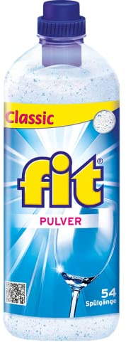fit Classic Pulver 12 972 g, Spülmaschinenpulver, Glasschutz | für strahlende Sauberkeit, Grundreinigung, Multifunktional, Ergiebig im Gebrauch, phosphatfrei, mit Glasschutz-Faktor OZ 30