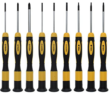 NOREX Präzisionsschraubendreher Set magnetisch | Schlitz Kreuz Torx Mini Schraubendreher Set | Feinmechaniker kleine Schraubenzieher Set