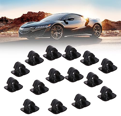 Tappo cofano isolante Clip Seat,Auto Cofano Isolamento Pad Titolare Clip,Auto Cappuccio Plastica Fibbia Fissaggio Fermo,plastica cappuccio cofano isolamento clip rivetto fermo compatibile,15pcs