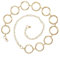 Cinturones de Cadena de Aro con Anillo en O para Mujer, Decoración de Vestido con Eslabones de Cinturón de Aleación de Moda y Elegante, Multifuncional, Fácil de Combinar, Regalo