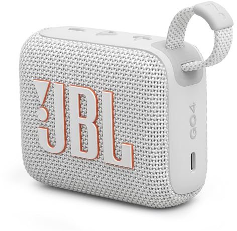 JBL Go 4 - Grau – Tragbare Bluetooth-Lautsprecher-Box mit JBL Pro Sound, tiefem Bass und Playtime-Boost-Funktion – Wasserfest und staubfest – 7 h Laufzeit