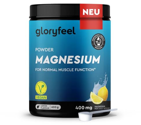 Magnesium Komplex Pulver 600g - Hochdosiert mit Bisglycinat, Citrat & Malat - Schnelle Löslichkeit - Für Muskeln, Nerven & Elektrolyt-Haushalt* - Zitronengeschmack - 100% rein und laborgeprüft
