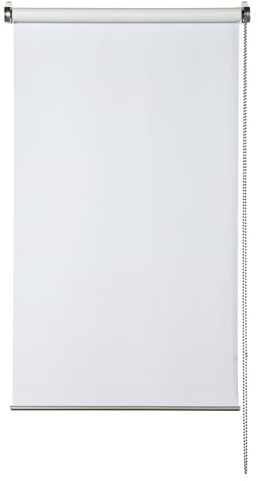 GARDINIA EASYFIX Rollo Premium zur Verdunkelung, Rollo ohne Bohren zum Kleben oder Klemmen, Blickdicht, Sichtschutz, Blendschutz, Inkl. Montage-Teile, Weiß, 90 x 210 cm (BxH)