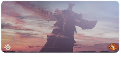 SteelSeries QcK Gaming Mousepad — World of Warcraft Edition — Includes In-Game Item — XXL Thick Cloth — Sized to Cover Desks — Peak Tracking and Stability — Optimized For Gaming Sensors
