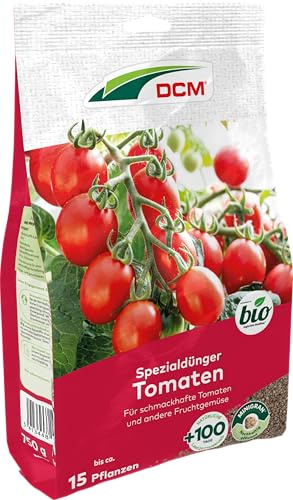 DCM Spezialdünger für Tomaten - Tomatendünger - Mit MINIGRAN® TECHNOLOGY - Dünger für Tomaten - Bio Dünger - organischer Dünger - 750 g für 10 qm