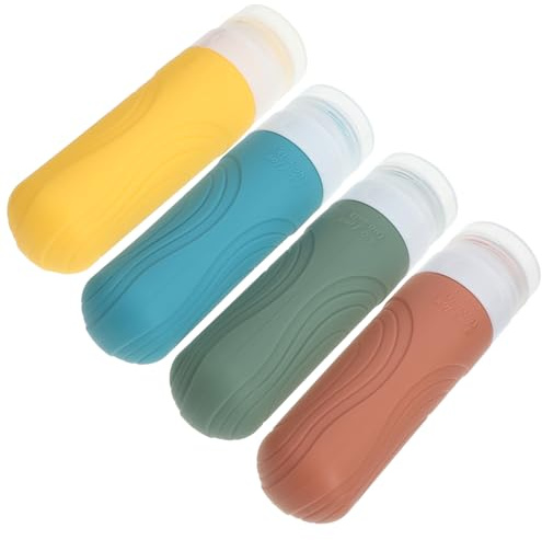 ARTSEWPLY 4piezas Botellas Rellenables De Champú y Acondicionador De Viaje De Botellas De Para Cosméticos y Artículos De Higiene Personal