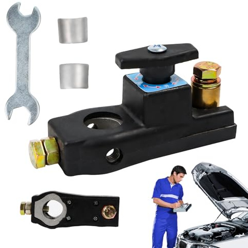 Yooyan Batterie Trennschalter, Batterieschalter aus Reinem Kupfer, 12V 24V Batterieschalter, Intelligenter Autobatterie Trennschalter für Auto LKW Wohnmobil Boot ATV Motorrad