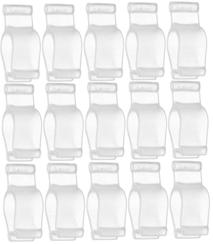 VILLFUL 100 Pezzi Clip per Pompa in Plastica PP Fermaglio Antigoccia per Dispenser Lozione e Detergente Accessori Resistenti e Facili Usare per Viaggi e