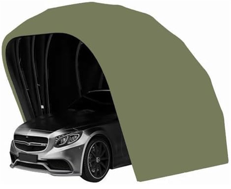 ¡Brillante elección! Garaje de Acero Inoxidable, Fortaleza Fuerte y Lujosa para el Coche.