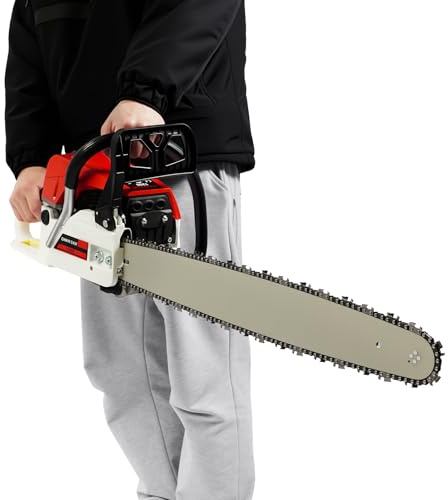 Tronçonneuse à Essence, Tronçonneuse à Essence 52 cc, Coupe du Bois, Ensemble, Convient à l'Exploitation Forestière, Coupe du Bois, Élagage, Jardinage