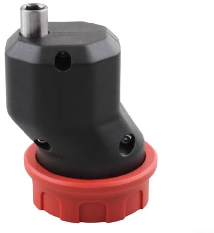 Mandrino di conversione per trapano elettrico a sgancio rapido, gambo esagonale da 6,35 mm, compatibile con trapani con filo o senza fili, struttura in plastica e metallo, rosso nero per un cambio