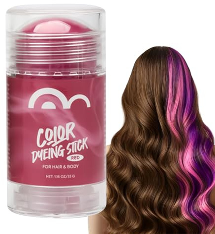Gessetto per capelli, pennarello temporaneo per tintura dei capelli, strumento lavabile, strumento per cosplay, bastoncini colorati, per feste, Halloween, compleanni, danza, Natale, spettacoli