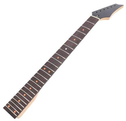 Srliya E-Gitarrenhals-Ersatz für Ibanez-Gitarren, 24 Bünde, Palisander-Griffbrett, Ahorn-Gitarrenhals
